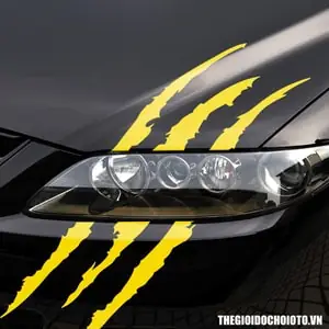 Tem Vết Cào Lớn Trang Trí Đèn Xe Ô Tô Ms-171