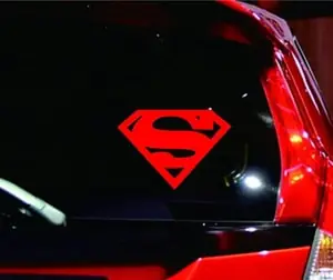 Tem Decal Chữ S Biểu Tượng Super Man Siêu Nhân Dán Xe Ô Tô Ms-318