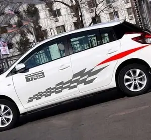 Bộ Tem Decal Trd Kẻ Sọc Ô Cờ Dán Sườn Xe Ô Tô Ms-127