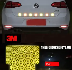 Miếng 5cmx5cm Decal Dán Phản Quang Ô Tô Cao Cấp 3m Kim Cương Ms-54