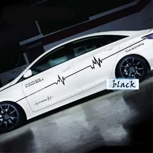 Tem Hình Sóng Điện Dán Trang Trí Sườn Xe Ô Tô Ms-170