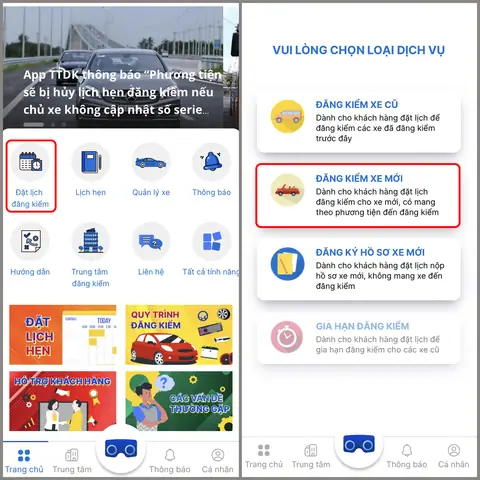 Cách Đăng Ký Lịch Hẹn Đăng Kiểm Xe Ô Tô Qua Ứng Dụng