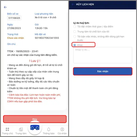 Cách Hủy Đăng Ký Lịch Hẹn Đăng Kiểm Xe Ô Tô