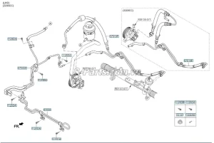 Ống Ti Ô Dầu Trợ Lực Lái Kia Sedona