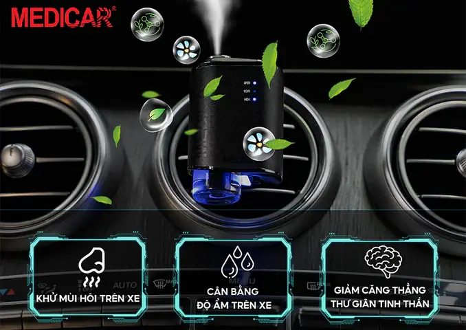 Sử Dụng Máy Xông Tinh Dầu, Tinh Dầu Cho Xe