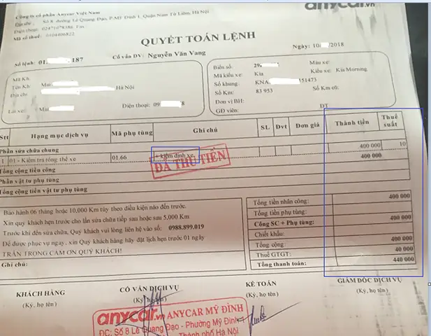 Sự Thật Về Dịch Vụ Kiểm Định Ô Tô Cũ Của Anycar Việt Nam