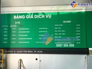 Bảng Giá Rửa Xe Ô Tô Theo Số Chỗ Ngồi