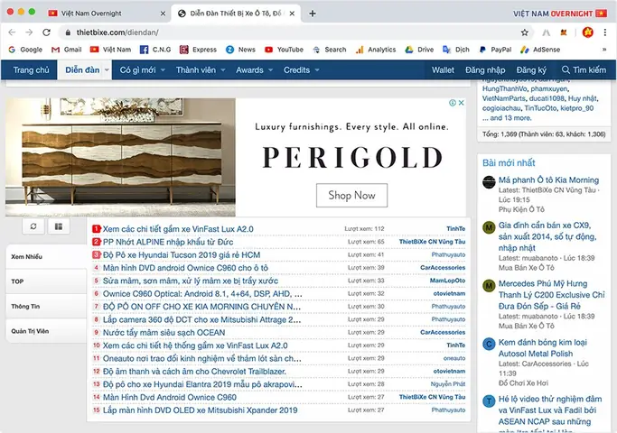 Diễn Đàn Thiết Bị Xe – Cập Nhật Phụ Tùng Và Phụ Kiện
