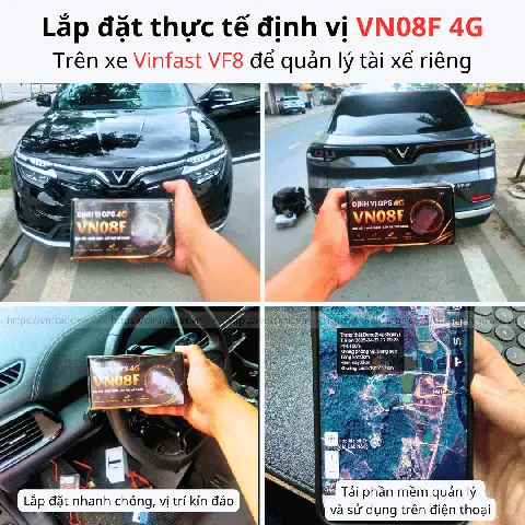 Lắp Đặt Thực Tế Định Vị Vn08f 4g Trên Vinfast Vf8