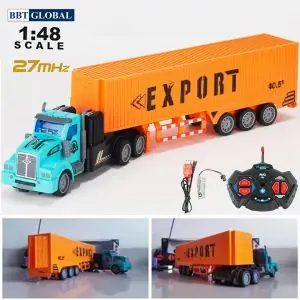 Đồ Chơi Ô Tô Điều Khiển Từ Xa Container Cỡ Lớn Có Đèn Và Nhạc Qh200-5d