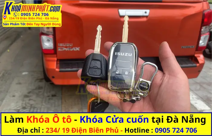 Làm Chìa Khóa Xe Ô Tô Tại Đà Nẵng Isuzu Dmax