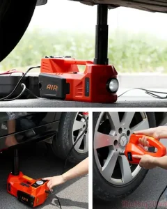 Bộ Cứu Hộ Lốp Xe 3-in-1 Gồm Kích Nâng Ô Tô Tích Hợp Bơm Lốp Và Súng Vặn Ốc (dùng Điện 12v)