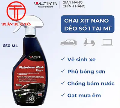 Chai Xịt Nano Ultima Waterless Wash Plus+