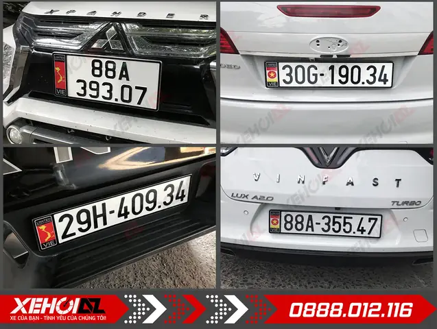 Ảnh Thực Tế Biển Số Ô Tô Inox Gắn Thêm Cờ Tạo Điểm Nhấn Độc Đáo Cho Xe: