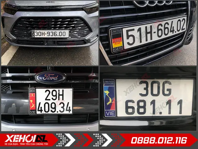 Ảnh Thực Tế Biển Số Ô Tô Inox Gắn Thêm Cờ Tạo Điểm Nhấn Độc Đáo Cho Xe: