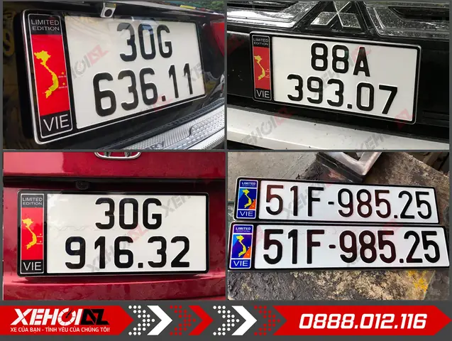 Ảnh Thực Tế Biển Số Ô Tô Inox Gắn Thêm Cờ Tạo Điểm Nhấn Độc Đáo Cho Xe: