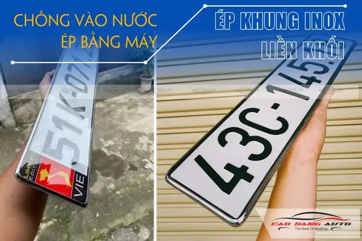 Dịch Vụ Ép Biển Số Xe Ô Tô Liền Khối Mẫu Mới Tphcm