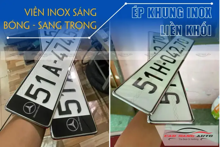 Dịch Vụ Ép Biển Số Xe Ô Tô Liền Khối Mẫu Mới Tphcm