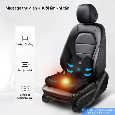 Gối Tựa Có Massage, Sưởi