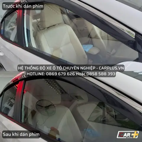 Dán Phim Cách Nhiệt Kính Sườn Trước Cho Xe Xe Hyundai I10