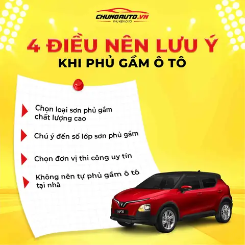 Phủ Gầm Ô Tô Cần Lưu Ý Điều Gì?