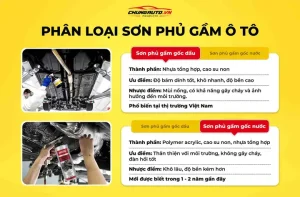 Sơn Phủ Gầm Ô Tô Có Mấy Loại?