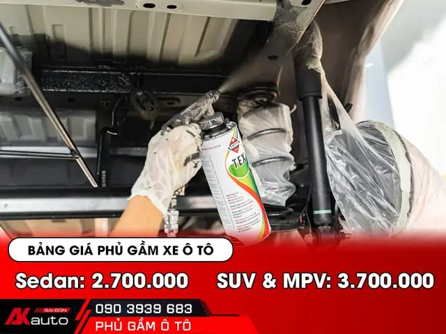 Giá Sơn Phủ Gầm Xe Ô Tô Tphcm Mới Nhất