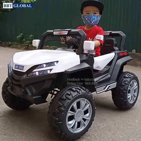 Xe Ô Tô Điện Trẻ Em Giá Rẻ Bbt-3355 Kiểu Dáng Địa Hình Hầm Hố