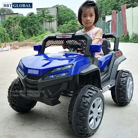 Xe Ô Tô Điện Trẻ Em Giá Rẻ Bbt-3355 Kiểu Dáng Địa Hình Hầm Hố