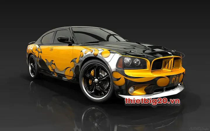 Xe Ô Tô Được Dán Giấy Decal Trang Trí Ngoại Thất