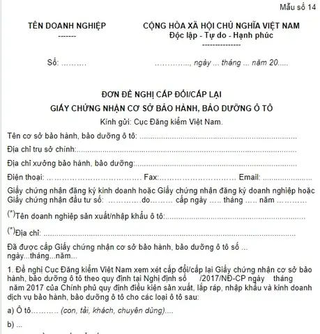 Giấy Đề Nghị Bảo Dưỡng Xe Ô Tô: Hướng Dẫn Chi Tiết Cách Viết Và Các Lưu Ý Quan Trọng