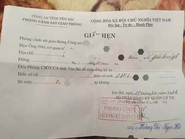 Giấy Hẹn Lấy Cà Vẹt Xe Ô Tô: Quy Trình Và Những Lưu Ý Quan Trọng