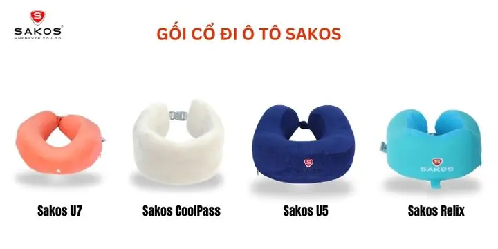 Gợi Ý Một Số Mẫu Gối Cổ Đi Ô Tô Sakos Được Ưa Chuộng