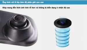 Gương Chiếu Hậu Cho Xe Ô Tô Aturos A10 Tích Hợp Camera Kép Full Hd1080p, Góc Rộng - An Toàn Hơn Trên Mọi Hành Trình