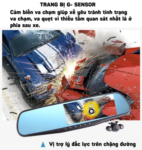 Gương Chiếu Hậu Cho Xe Ô Tô Aturos A10 Tích Hợp Camera Kép Full Hd1080p, Góc Rộng - An Toàn Hơn Trên Mọi Hành Trình