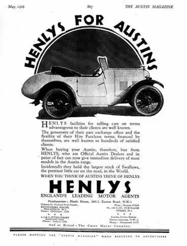 Năm 1927: Ý Tưởng Về Loại Xe 2 Chỗ Sang Trọng