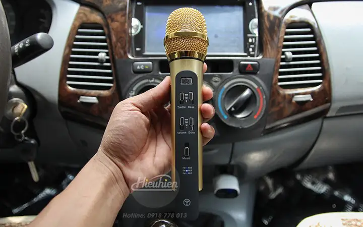 Tuxun K9– Micro Hát Karaoke Chuyên Nghiệp Trên Ô Tô, Xe Hơi – Phiên Bản 3 Tần Số Fm