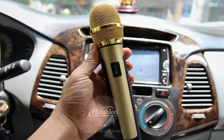 Tuxun K9– Micro Hát Karaoke Chuyên Nghiệp Trên Ô Tô, Xe Hơi – Phiên Bản 3 Tần Số Fm
