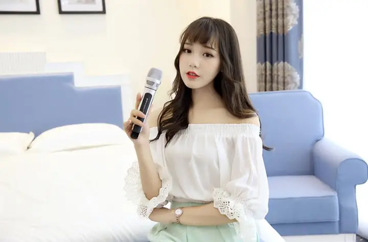 Tuxun K9– Micro Hát Karaoke Chuyên Nghiệp Trên Ô Tô, Xe Hơi – Phiên Bản 3 Tần Số Fm