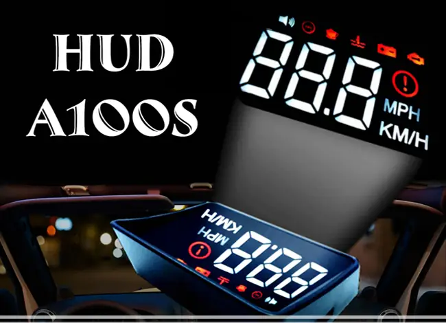 Thiết Bị Hiển Thị Tốc Độ Trên Kính Lái Xe Ô Tô Hud A200 Siêu Nhỏ Gọn