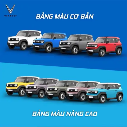 Hình Ảnh Thực Tế – Bảng Màu Xe Vinfast Vf3