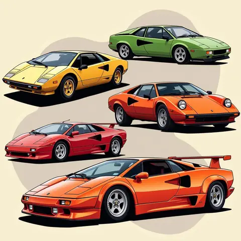 Hình Ảnh Xe Lamborghini Qua Các Thời Kỳ