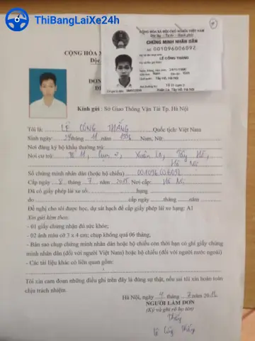 Hồ Sơ Giấy Phép Lái Xe Ô Tô Chuẩn Bị Toàn Diện