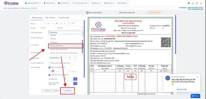 Bæ°á»c 5: Chá»n Loáº¡i Doanh Nghiá»p Lã "hã³a Äæ¡n Mua Bã¡n Xe" -> Báº¥m Læ°u