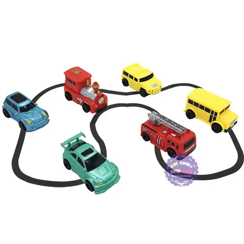 Hộp Đồ Chơi Xe Ô Tô Cảm Ứng Chạy Theo Nét Bút Vẽ (kèm Bút + Pin)