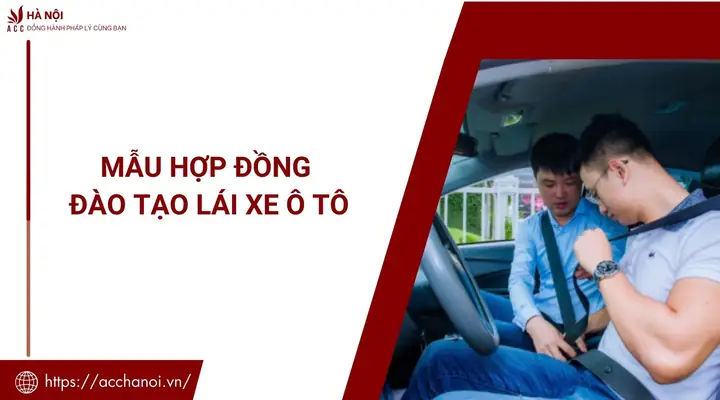 Mẫu Hợp Đồng Đào Tạo Lái Xe Ô Tô