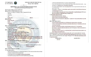 Mẫu Hợp Đồng Thuê Lái Xe Ô Tô Vận Tải: Hướng Dẫn Toàn Tập