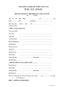 Khác Biệt Giữa Mẫu Thanh Lý Và Hợp Đồng Sửa Chữa Gốc