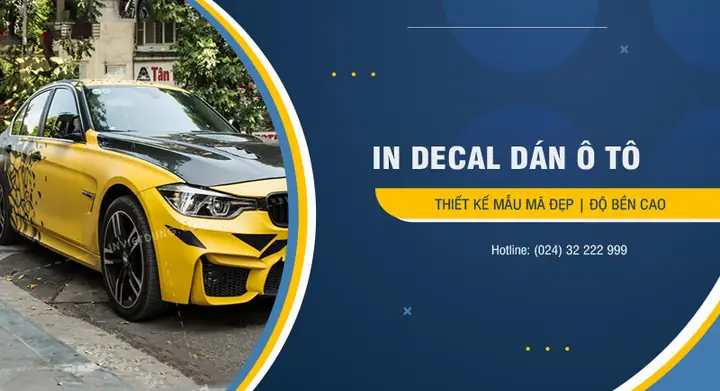 In Tem Decal Dán Xe Ô Tô