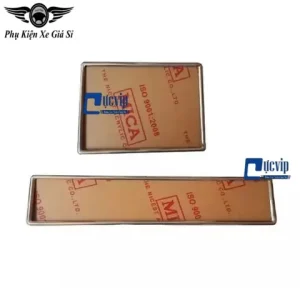 Bộ Khung Biển Số Ô Tô Inox Gò Trước Và Sau Ms2220